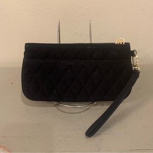 Vera Bradley Black Quilted Wristlet